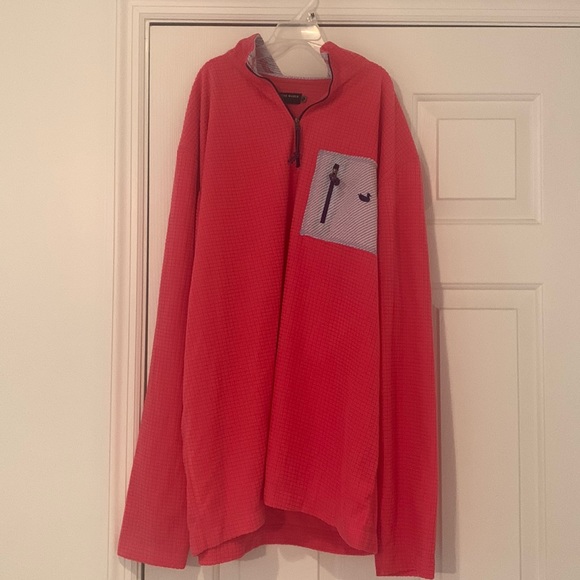 Southern Marsh Tops - Southern Marsh Pink Quarter Zip (Large)
